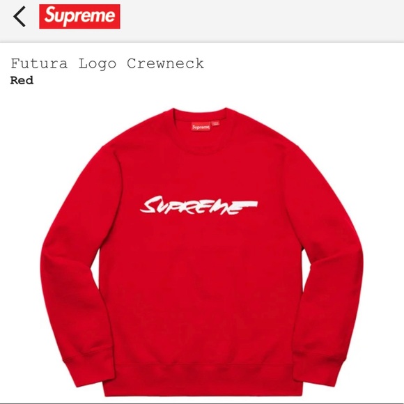 Supreme Other - New Supreme Futura Logo Crewneck - Size Large